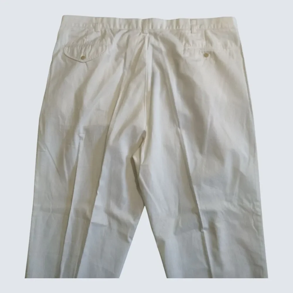 Polo Ralph Lauren Men's Hammond Pant Lightweight Cotton Chino White Size 46x30